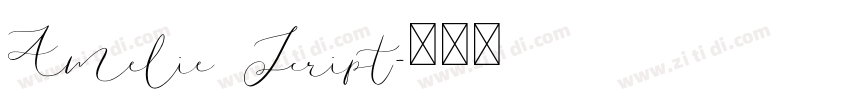 Amelie Script字体转换